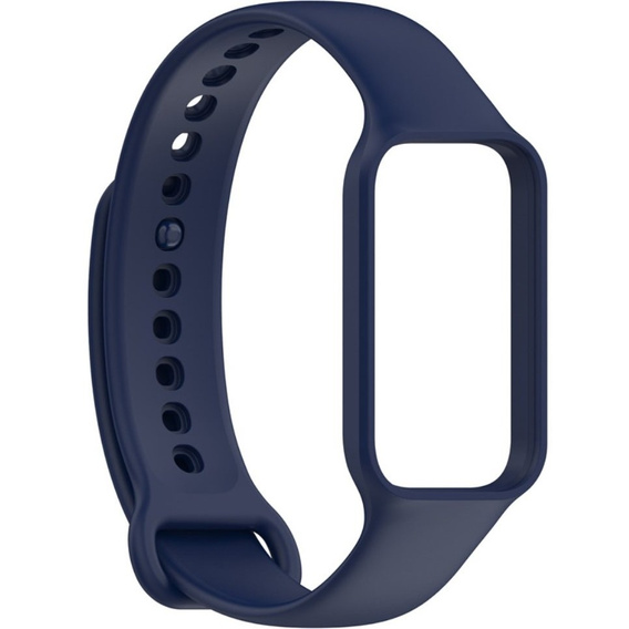 Pasek Silikonowy do Xiaomi Redmi Smart Band 2 / Xiaomi Smart Mi Band 8 Active, Granatowy