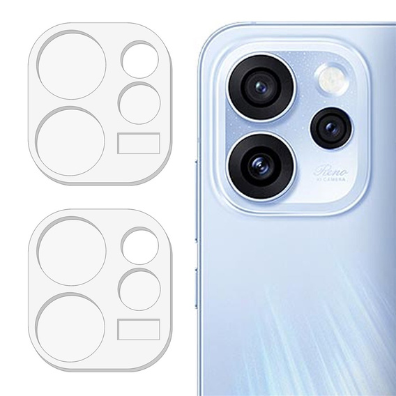 2x Szkło hartowane na aparat ERBORD do Oppo Reno 15 Pro, Przezroczyste