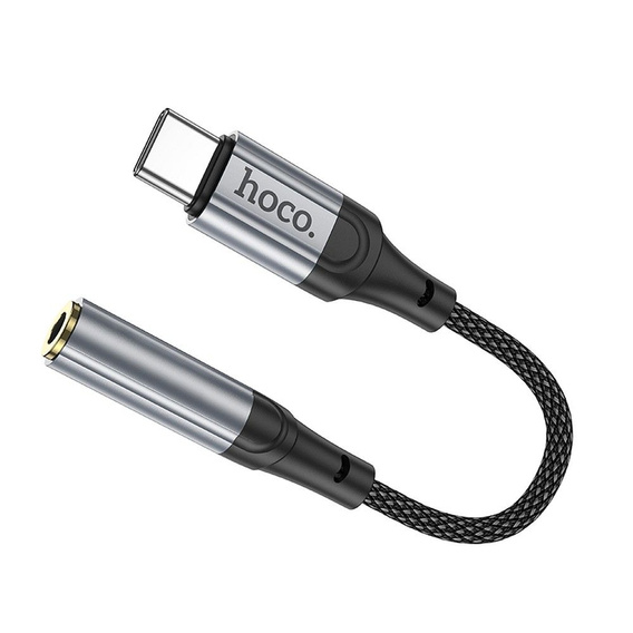 Hoco LS36 Adapter AUX USB-C do Jack 3,5 mm - czarny