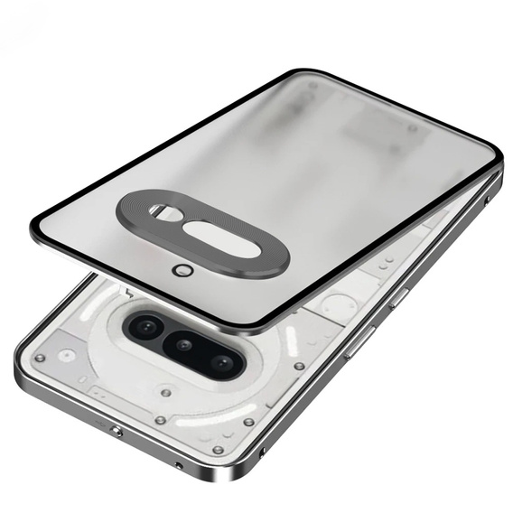 Etui do Nothing Phone 3A, Frame Case, szare