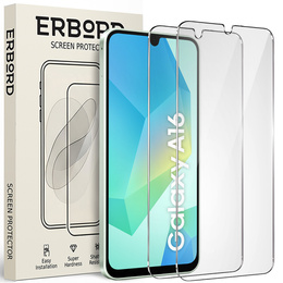 2x Szkło Hartowane do Samsung Galaxy A16 / A16 5G, ERBORD 9H Hard Glass, szybka