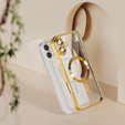 Etui do iPhone 16 Plus, Electro MagSafe, złote + Szkło na ekran