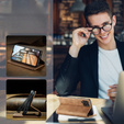 Etui CASEME do Samsung Galaxy M33 5G, Leather Wallet Case, brązowe