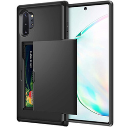 Etui do Samsung Galaxy Note 10+ Plus, Sliding Card Holder, czarne