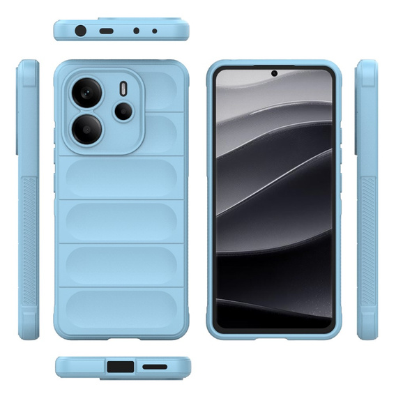 Etui do Xiaomi Redmi Note 14 4G, Gaming Shockproof, niebieskie