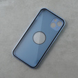 Etui do iPhone 13, Dual Glass, do Magsafe, niebieskie