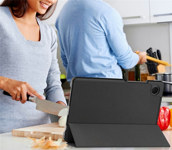 Etui z klapką do Samsung Galaxy Tab A11/A9, Smartcase, czarne
