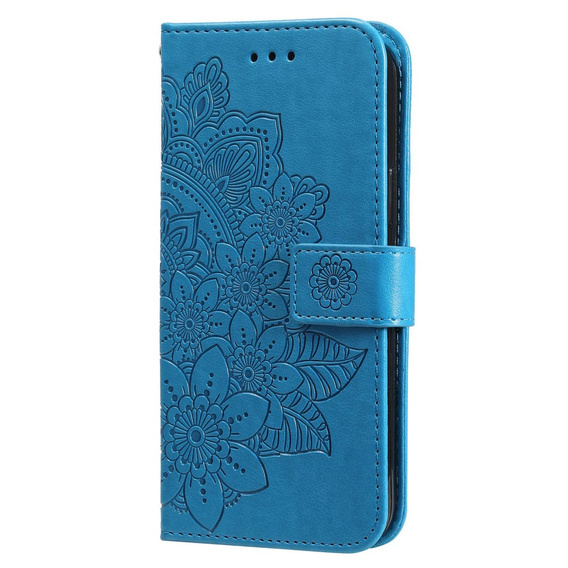 Etui z klapką do Samsung Galaxy A14 4G/5G, Mandala, niebieskie