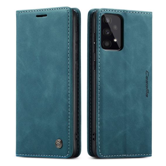 Etui CASEME do Samsung Galaxy A33 5G, Leather Wallet Case, zielone