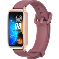 Pasek Silikonowy do Huawei Band 8 / Huawei Band 9 / Huawei Band 10, Bordowy