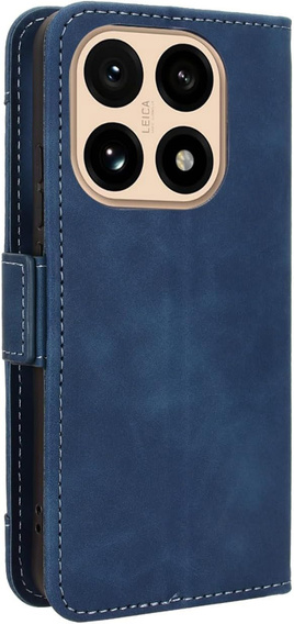 Etui z klapką do Xiaomi 15T, Card Slot, niebieskie