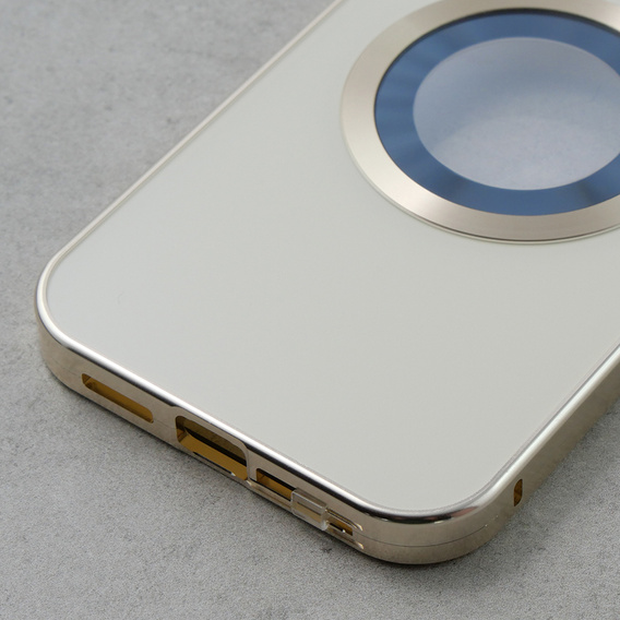 Etui do iPhone 13, Dual Glass, do Magsafe, złote