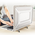 Etui Pancerne Kickstand do Macbook Pro 14 2021 A2442 2022/2023/2024/2025, Beżowe