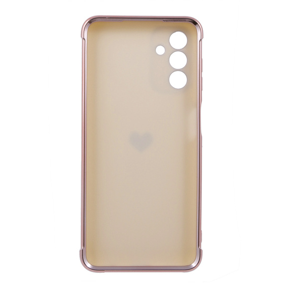 Zestaw Etui do Samsung Galaxy A13 5G, Electro heart, Różowe rose gold + Szkło