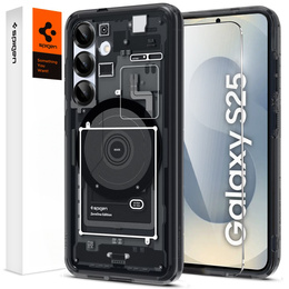 Etui Spigen do Samsung Galaxy S25,  MagSafe Ultra Hybrid, Zero One + Szkło Hartowane 9H