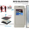 Etui z klapką do Samsung Galaxy S26 Ultra, RFID Wallet MagSafe z ochroną aparatu, tytanowe szare