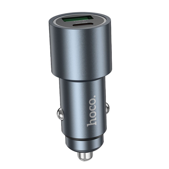 Ładowarka samochodowa Hoco Z60 USB A + USB C QC3.0 PD 48W - czarna