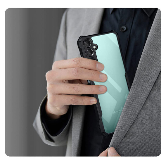Etui do Samsung Galaxy A26 5G, AntiDrop Hybrid, czarne + Szkło hartowane 9H