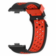 Pasek Silikonowy do Xiaomi Redmi Watch 4, Czarny/Czerwony