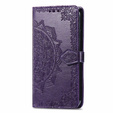 Etui z klapką do Samsung Galaxy M15 5G, Mandala, fioletowe