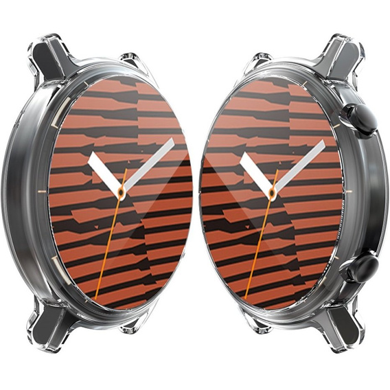 2w1 Etui z Osłoną na ekran do Huawei Watch GT 2 42mm, Przezroczyste, Bezbarwne