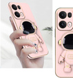 Etui do Oppo Reno 13 Pro, Astronaut, różowe