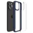 Etui Spigen do iPhone 15 Pro Max, Ultra Hybrid, Przezroczyste / Niebieskie