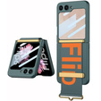 Etui do Samsung Galaxy Z Flip7 FE / Z Flip6, Strap Cover, zielone
