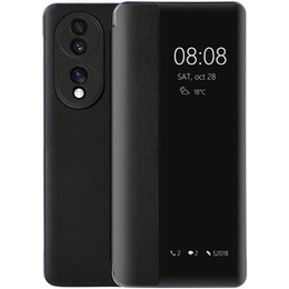 Etui do Honor 70 5G, z klapką Side View, czarne