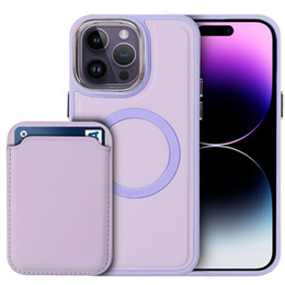 Etui do iPhone 14 Pro, Skin-touch MagSafe, fioletowe