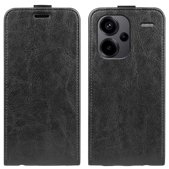 Etui z klapką do Xiaomi Redmi Note 13 Pro+, Flip, czarne