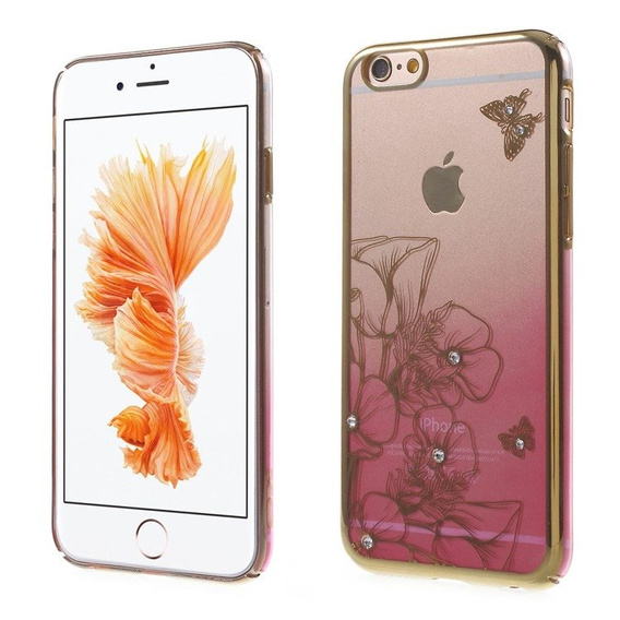 Etui do iPhone 6s / iPhone 6, Pink / Flower&Butterfly