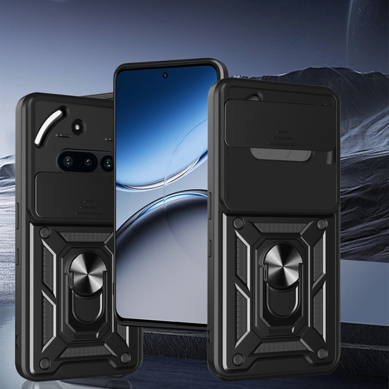Etui pancerne do Nothing Phone 3a, CamShield Slide, czarne