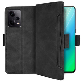 Etui z klapką do Xiaomi Redmi Note 12 5G / POCO X5 5G, Card Slot, czarne