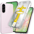 2x Szkło Hartowane do Samsung Galaxy S25 Edge, z ramką ułatwiającą montaż ERBORD Easy App