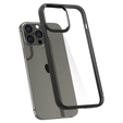 Etui Spigen do iPhone 13 Pro, Ultra Hybrid, matowe czarne + szkło