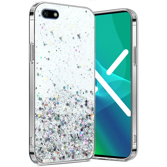 Etui do Huawei Y5 2018, Glittery, przezroczyste