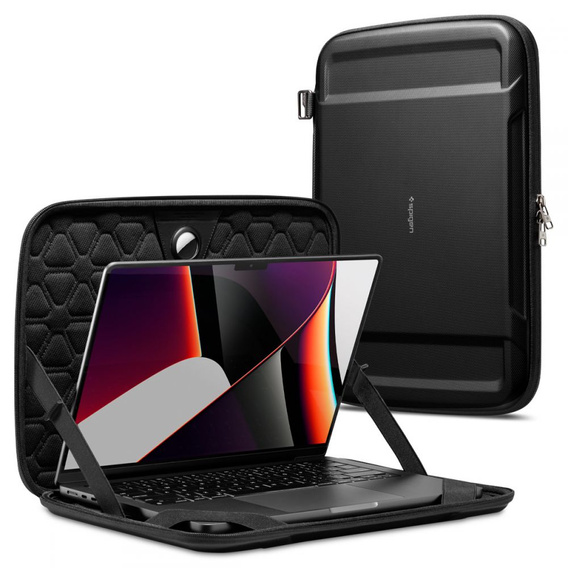 Spigen Etui na Laptop 15"-16", Rugged Armor Pouch, Black