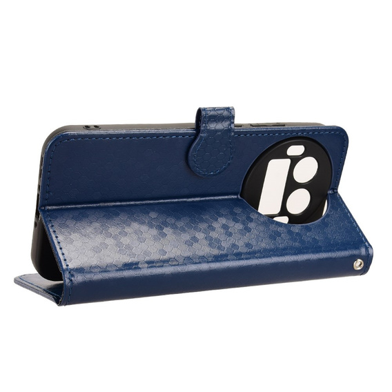 Etui z klapką do Realme GT 8 Pro, Wallet Rhombus, niebieskie