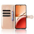 Etui z klapką do Oppo Reno 12FS / 12F, Wallet Rhombus, różowe