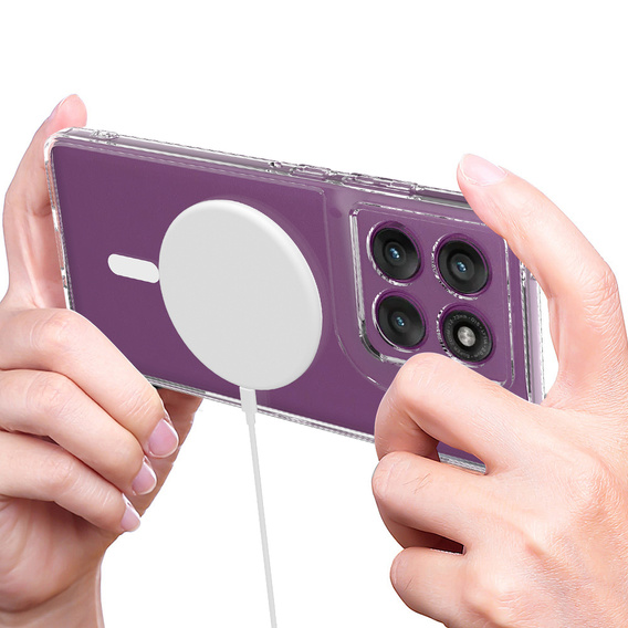 Etui do Motorola Edge 70 5G, Fusion Hybrid, do MagSafe, przezroczyste