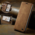 Etui CASEME do Samsung Galaxy S20 FE, Leather Wallet Case, brązowe