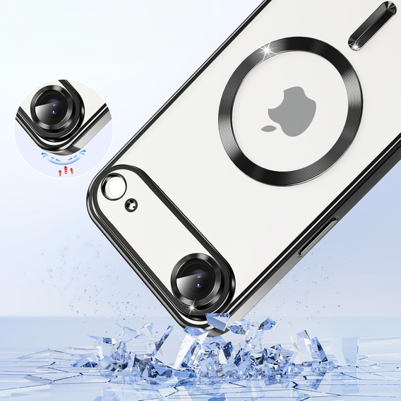 Etui do iPhone Air, Electro MagSafe, czarne + Smycz