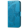 Etui z klapką do Motorola Edge 50 Ultra, Butterfly, niebieskie