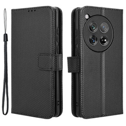 Etui z klapką do OnePlus 12 5G, Wallet Smart Magnet, czarne