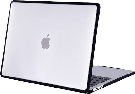Etui do MacBook Air 13 A2337, Hard Case, Czarno przezroczyste