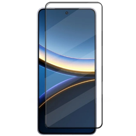 Szkło Hartowane 3D do Xiaomi Poco F7 Pro, czarna ramka
