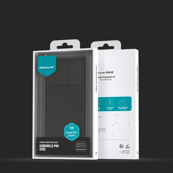 Etui do Xiaomi Poco F6 Pro, pancerne Nillkin, CamShield Pro, czarne