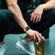 Pasek Silikonowy do Apple Watch 1/2/3/4/5/6/7/8/9/10/11/SE Ultra 1/2/3 42/44/45/46/49mm, Biały/Czarny