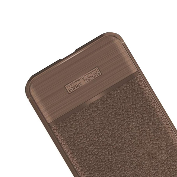 Brązowe Etui Rugged TPU Case do Huawei P20 Lite